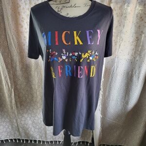 Disney Mickey & Friends Graphic T-Shirt Rainbow Logo | Women’s